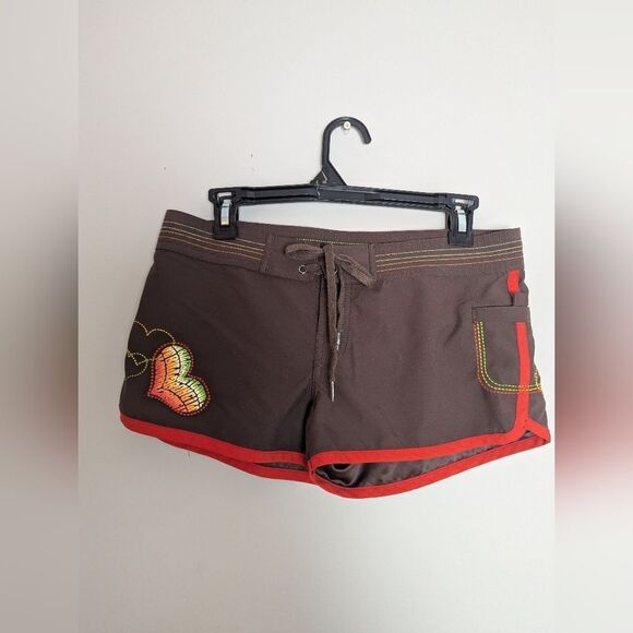 Y2K Billabong Micro Board Shorts – Rasta Logo – Size S - Picture 3 of 10